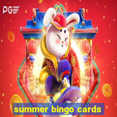 summer bingo cards