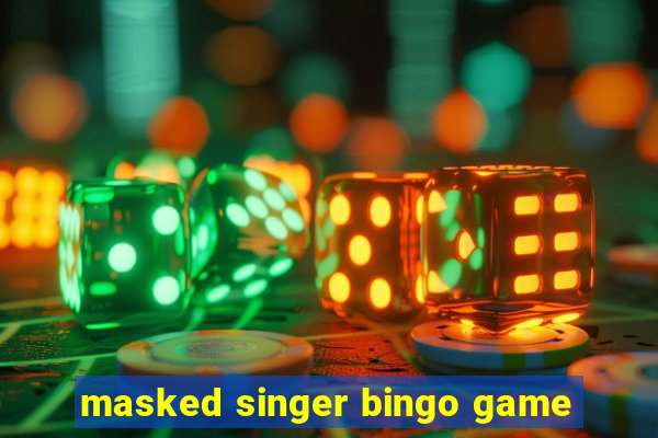 masked singer bingo game