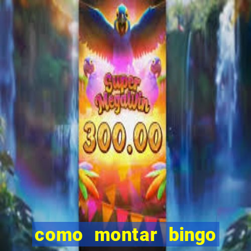 como montar bingo brinquedos toia