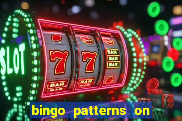 bingo patterns on slot machines