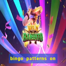 bingo patterns on slot machines