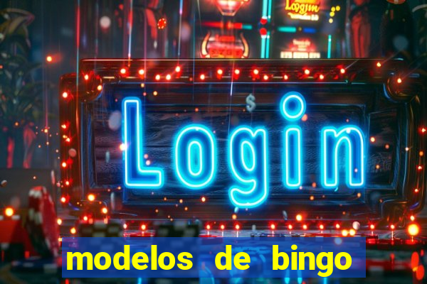 modelos de bingo para imprimir