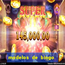 modelos de bingo para imprimir