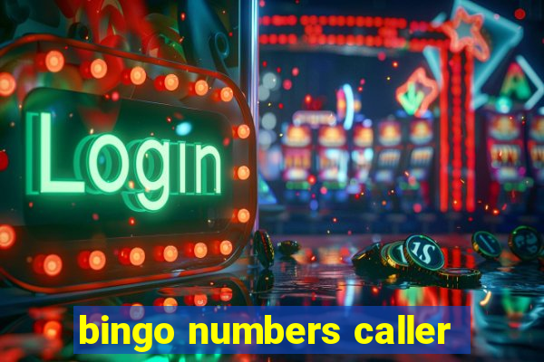 bingo numbers caller