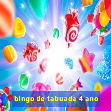 bingo de tabuada 4 ano