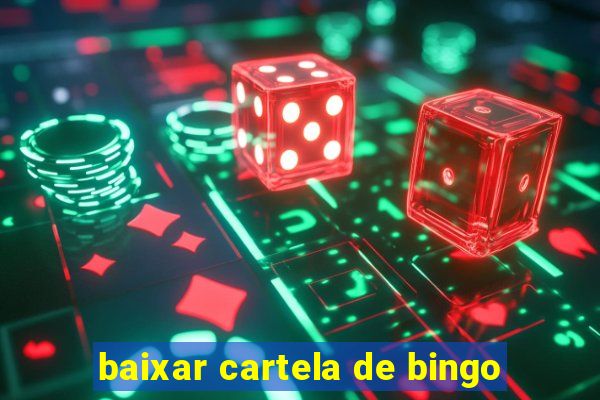 baixar cartela de bingo