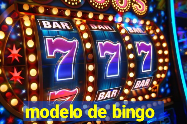 modelo de bingo