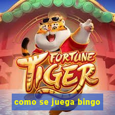 como se juega bingo