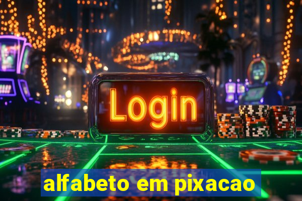 alfabeto em pixacao