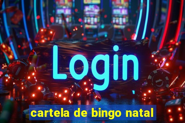 cartela de bingo natal