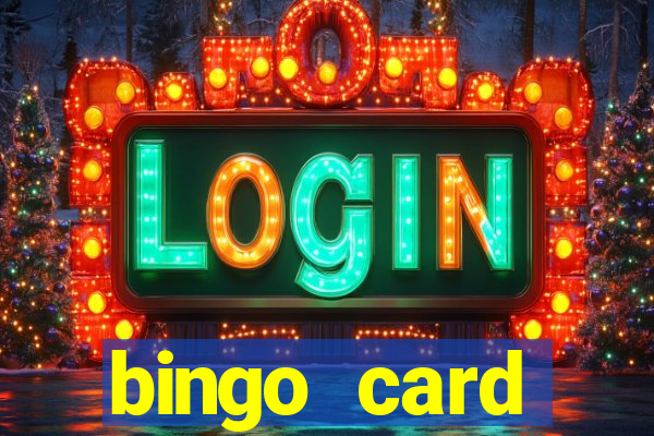 bingo card generator with pictures