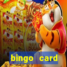 bingo card generator with pictures