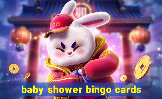 baby shower bingo cards