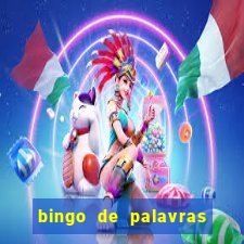 bingo de palavras 3 ano