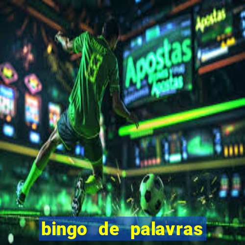 bingo de palavras 3 ano