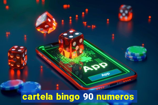 cartela bingo 90 numeros