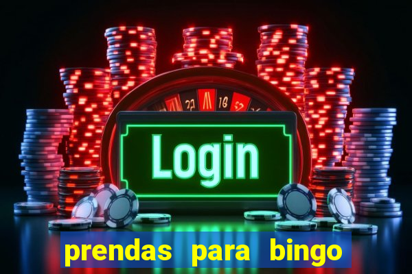 prendas para bingo de natal