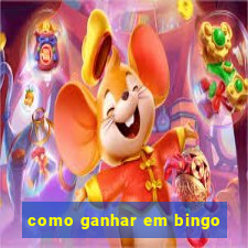 como ganhar em bingo