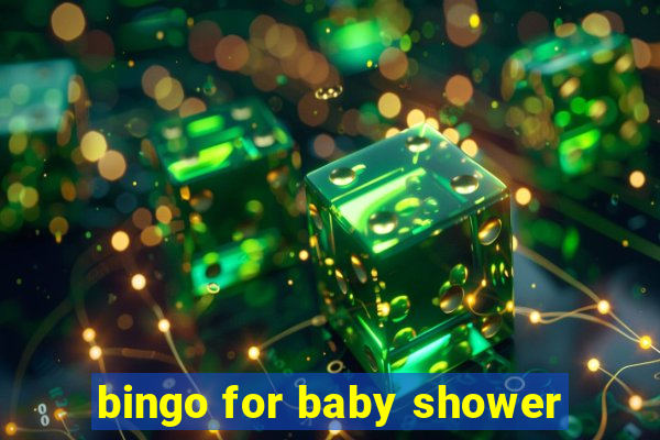 bingo for baby shower