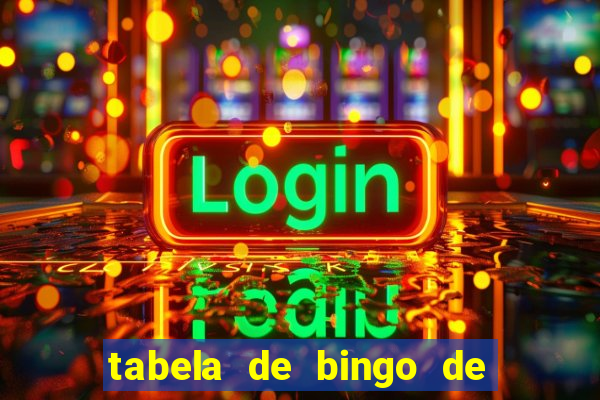 tabela de bingo de 1 a 100