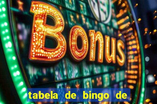 tabela de bingo de 1 a 100