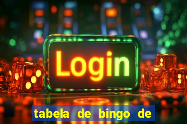 tabela de bingo de 1 a 100