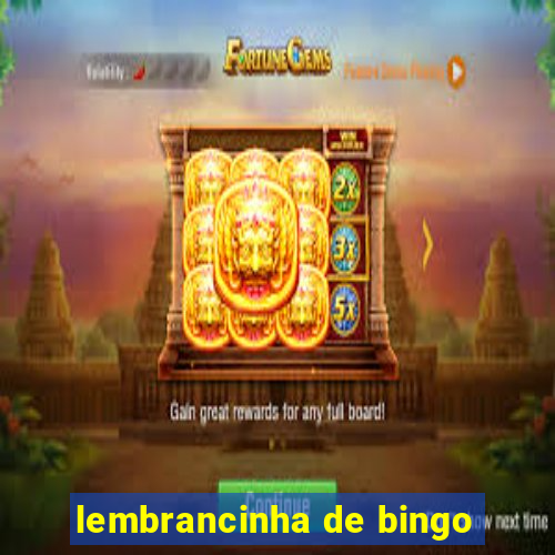 lembrancinha de bingo