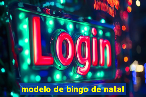 modelo de bingo de natal