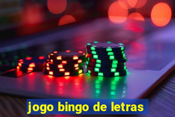 jogo bingo de letras