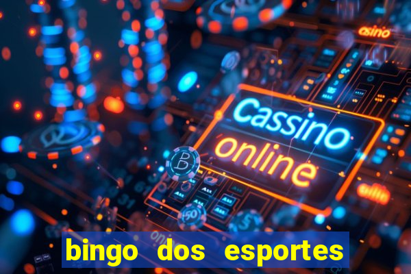 bingo dos esportes para imprimir