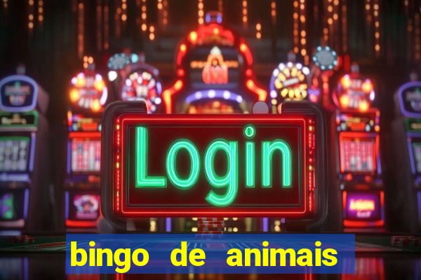 bingo de animais para educa??o infantil