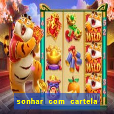 sonhar com cartela de bingo