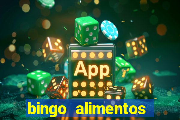 bingo alimentos para imprimir