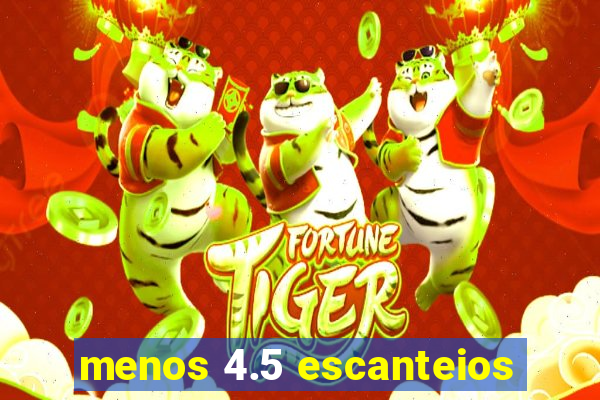 menos 4.5 escanteios